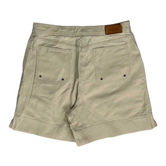 Ralph Lauren Petite Shorts - 28W UK 8 Beige Cotton