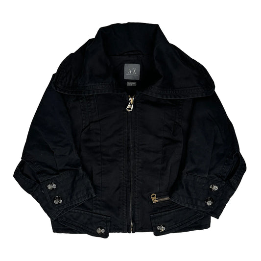 Age 8-10 Armani Exchange Jacket - Medium Black Cotton