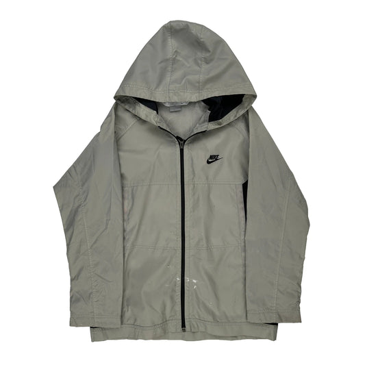 Age 15-16 Nike Windbreaker - XL Grey Polyester