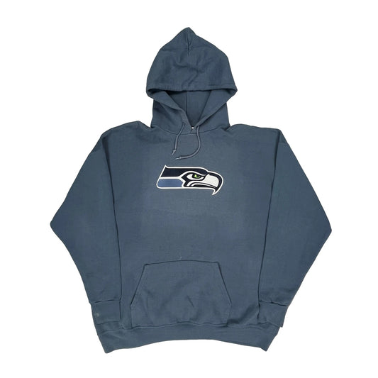 Seattle Seahawks Nfl Hoodie - XL Blue Cotton