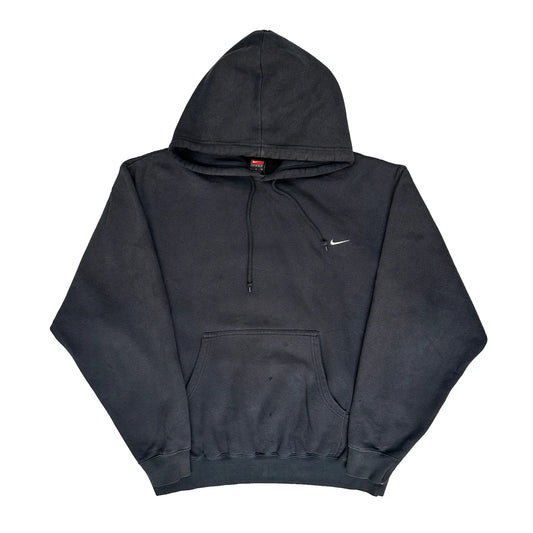 Nike Hoodie - Large Black Cotton Blend