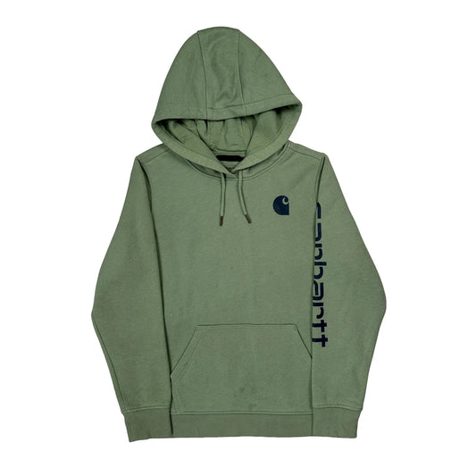 Vintage Carhartt Hoodie - Large Green Cotton