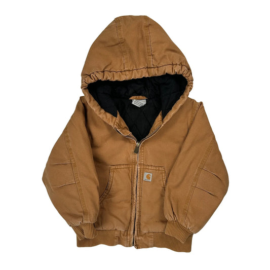 Age 4 Carhartt Jacket - Small Brown Cotton
