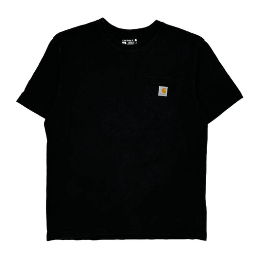 Carhartt T-Shirt - Medium Black Cotton