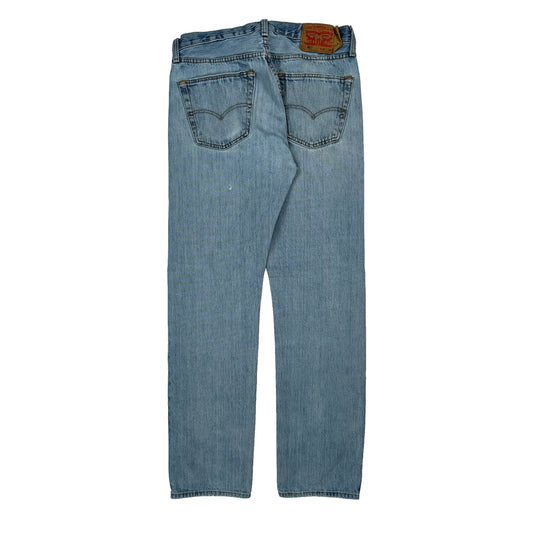 501 Levis Jeans - 31W 33L Light Wash Cotton