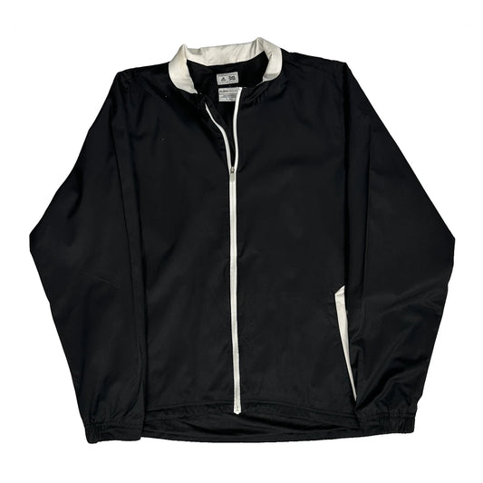 Adidas Windbreaker - Large Black Polyester