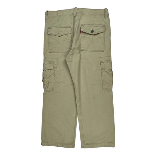 Levis Cargo Trousers - 38W 22L Beige Cotton