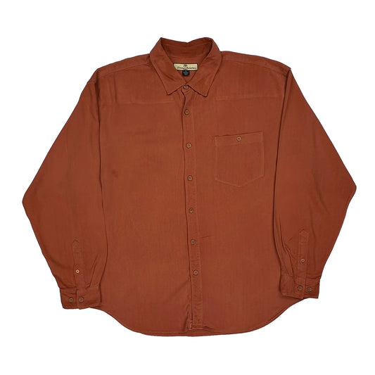 Tommy Bahama Shirt - XL Red Silk