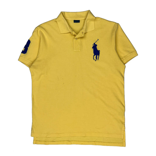 Big Pony Polo By Ralph Lauren Polo Shirt - Medium Yellow Cotton