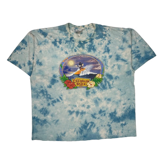 Disney Tie-Dye T-Shirt - 3XL Blue Cotton