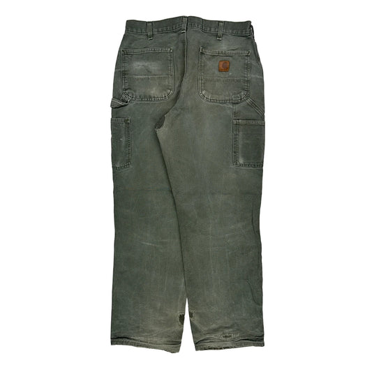 Carhartt Carpenter Trousers - 32W 31L Green Cotton