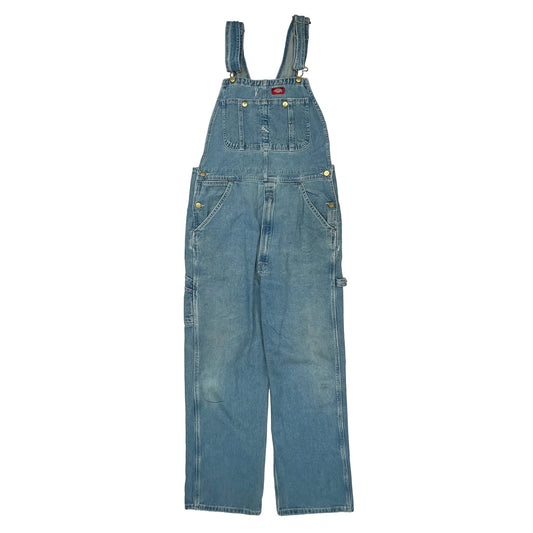Dickies Overalls - 34W 32L Blue Cotton