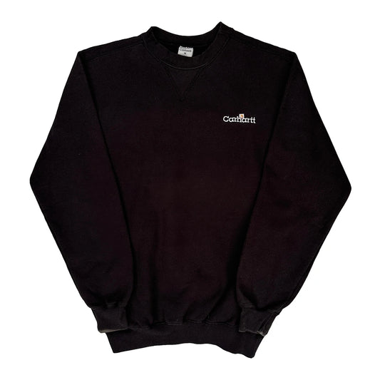 Carhartt Sweatshirt - Medium Black Cotton Blend