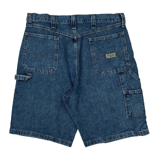 Wrangler Carpenter Shorts - 34W 11L Blue Cotton