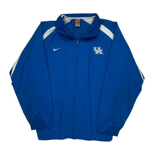Vintage UK Nike College Track Jacket - Medium Blue Polyester