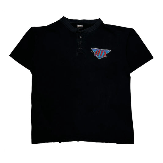 Strength Power Attitude Lifestyle American Harley Davidson Graphic T-Shirt - Large Black Cotton