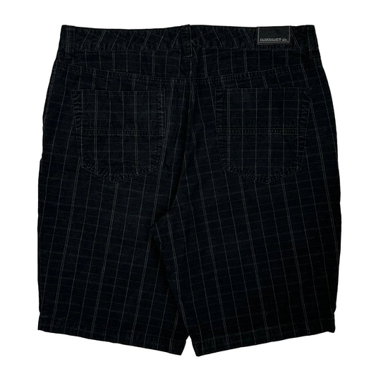 Quiksilver Pinstripe Shorts - 36W 10L Black Cotton