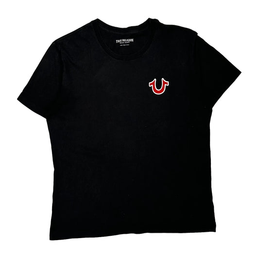 Guitar Playing Graphic True Religion Graphic T-Shirt - Large Black Cotton