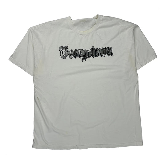 Georgetown Footlocker T-Shirt - 2XL White Cotton