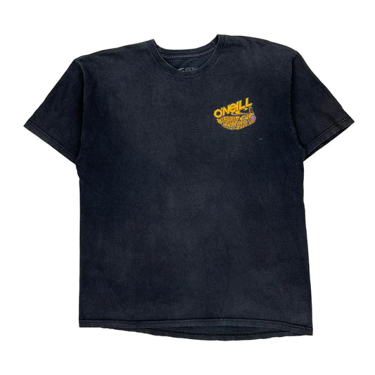 O'Neill Graphic T-Shirt - Large Black Cotton