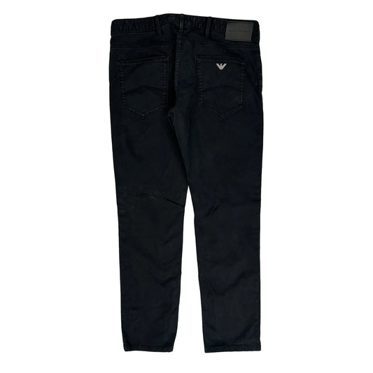 Emporio Armani Jeans - 32W 29L Black Cotton Blend