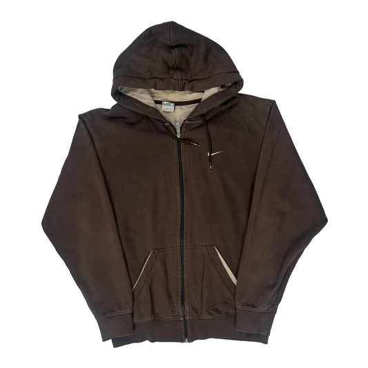 Nike Hoodie - Medium Brown Cotton Blend