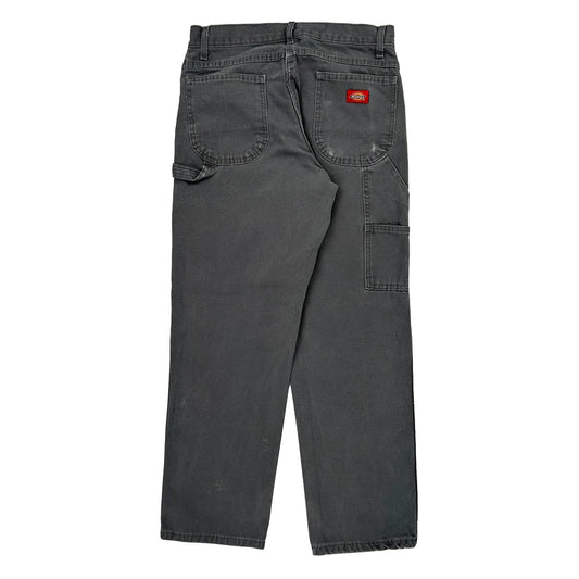 Dickies Carpenter Trousers - 30W 30L Grey Cotton