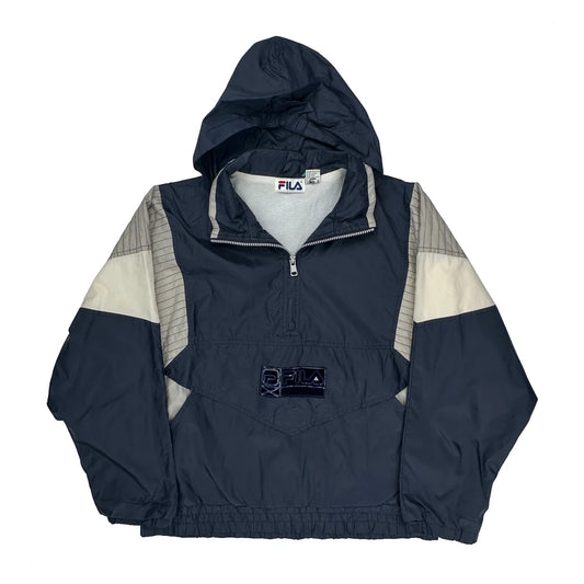 Fila Windbreaker - XL Navy Nylon
