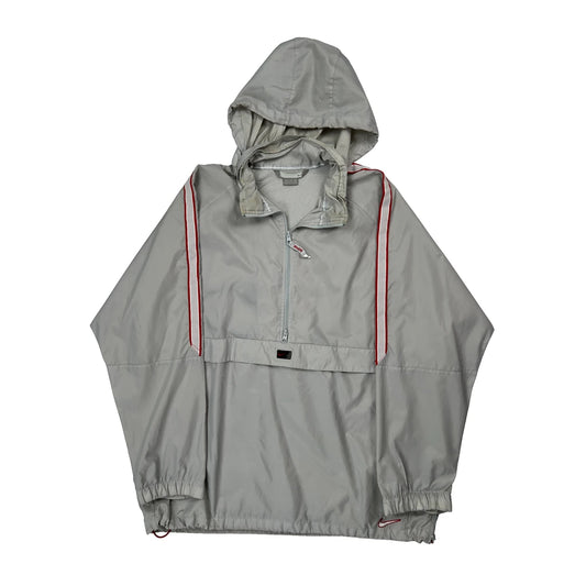 Nike Windbreaker - 2XL Grey Polyester