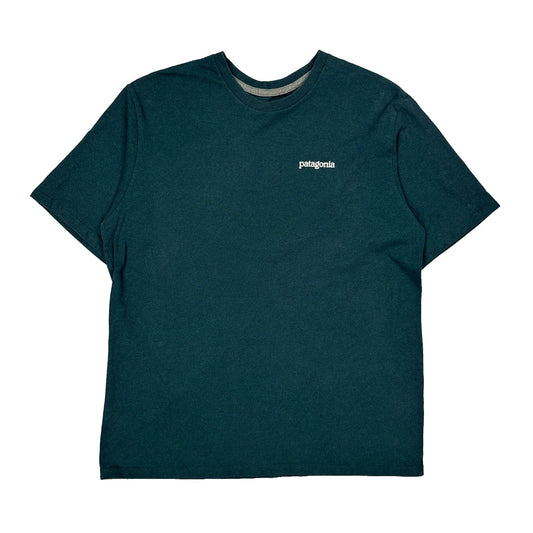 Patagonia T-Shirt - Medium Green Cotton Blend