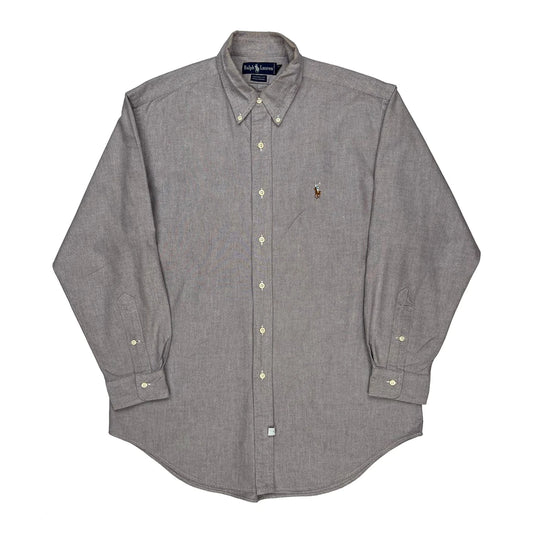 Vintage Ralph Lauren Shirt - Large Gray Cotton