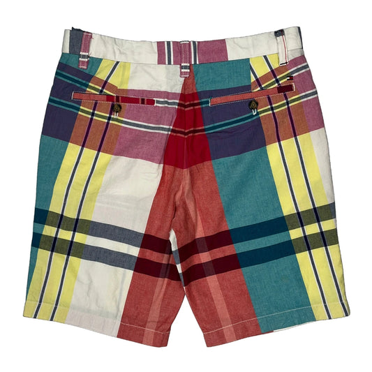 Tommy Hilfiger Checked Shorts - 32W 10L Multicoloured Cotton