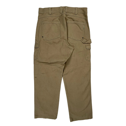 Cabelas Cargo Trousers - 36W 32L Khaki Cotton