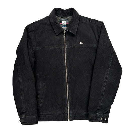 Quiksilver Jacket - Medium Black Cotton