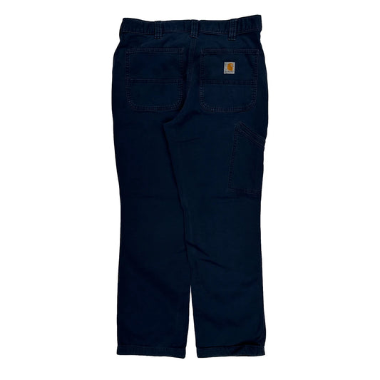 Carhartt Carpenter Trousers - 32W 28L Blue Cotton