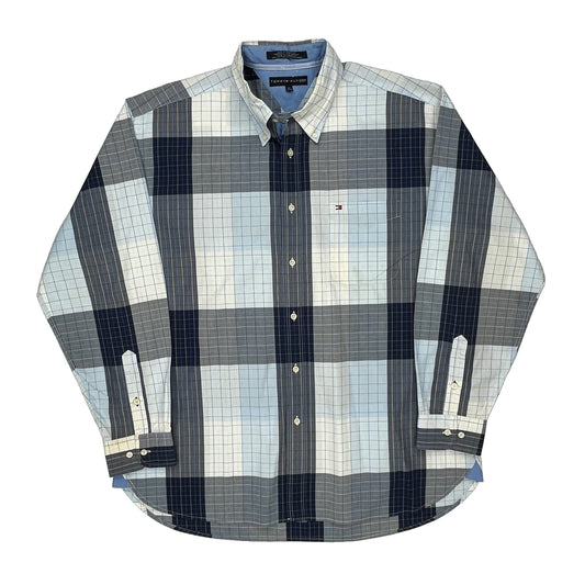 Tommy Hilfiger Checked Shirt - XL Blue Cotton