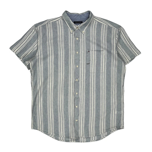 Tommy Hilfiger Short Sleeve Shirt - 3XL Blue Cotton