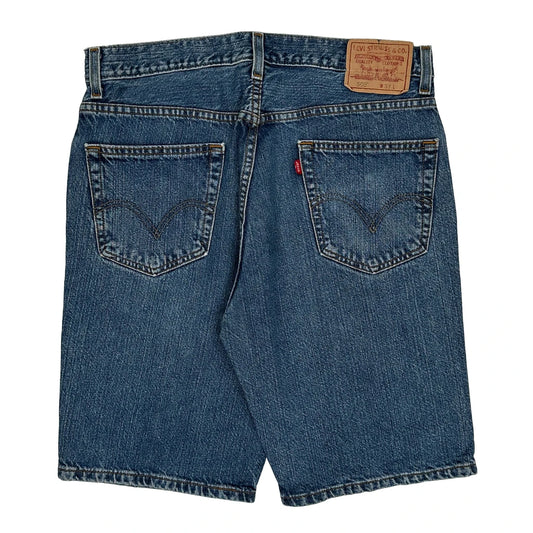 Levis Denim Shorts - 34W 10L Blue Cotton