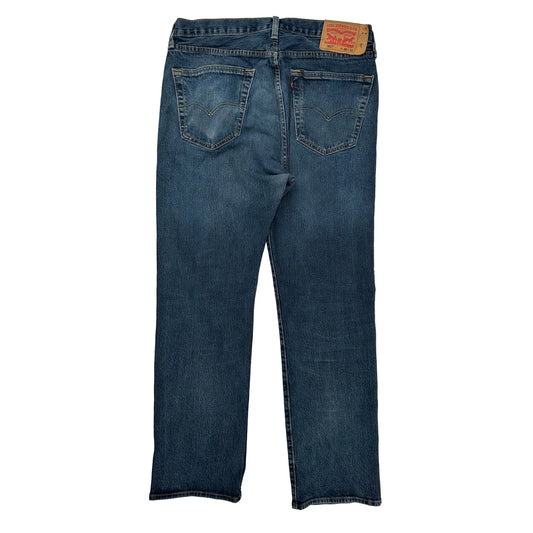 501 Levis Jeans - 36W 32L Blue Cotton
