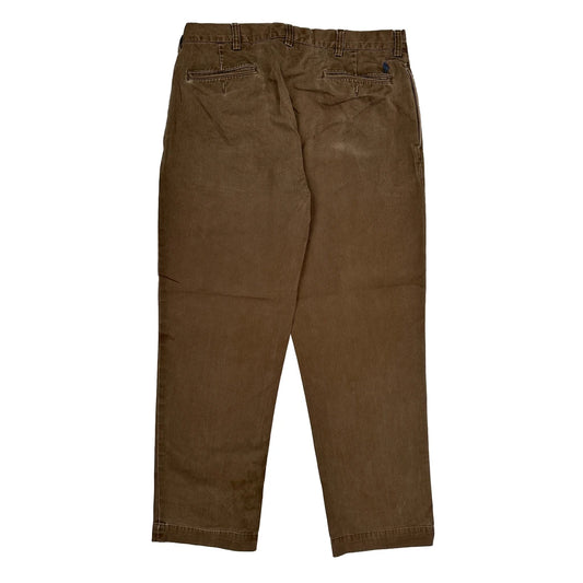 Polo By Ralph Lauren Trousers - 34W 30L Brown Cotton