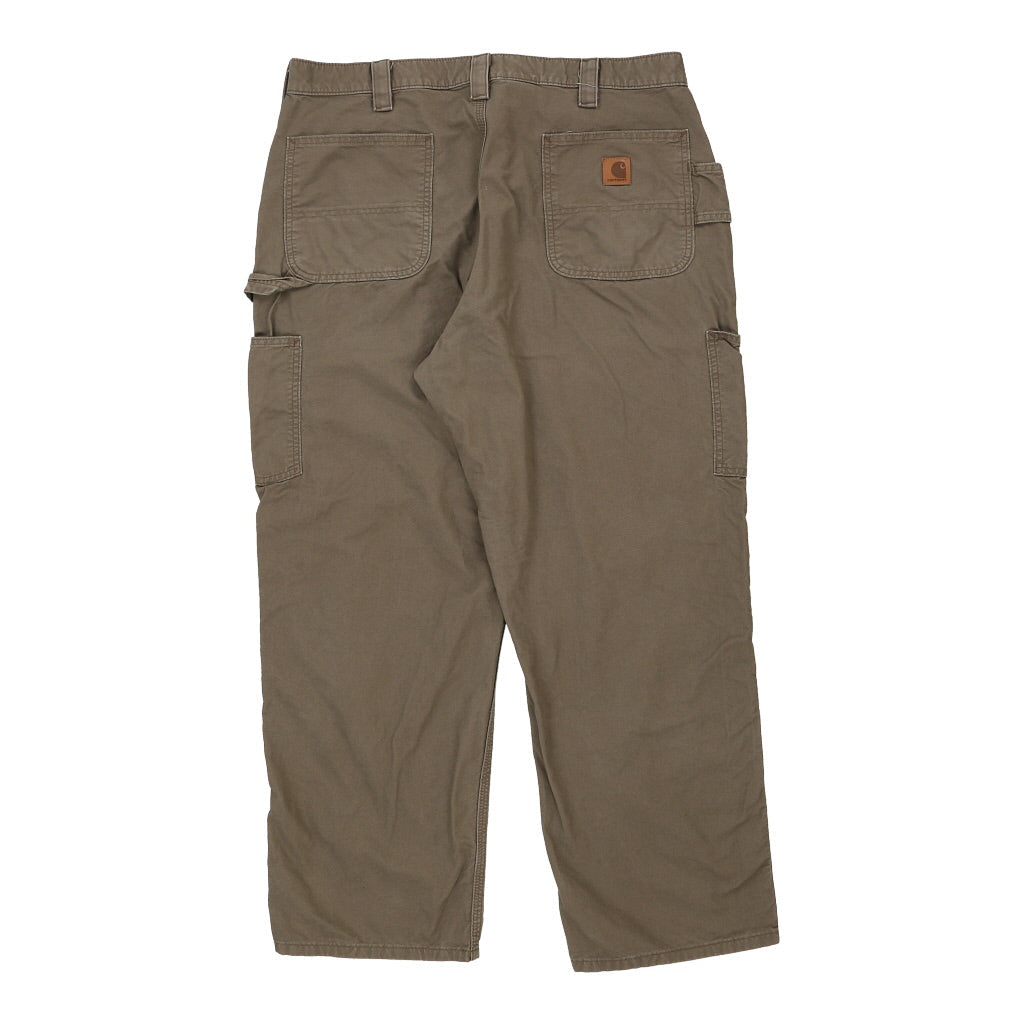 Carhartt Carpenter Trousers 38W 30L Brown Cotton