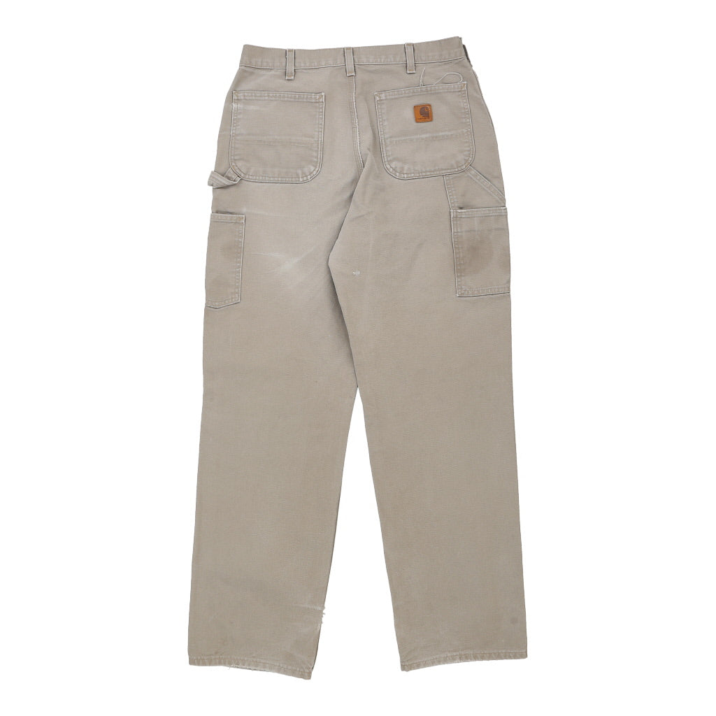 Carhartt Carpenter Trousers 33W 34L Beige Cotton