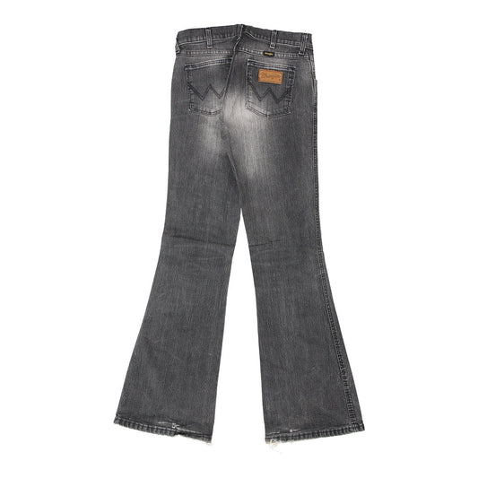 Vintage Wrangler Flared Jeans - 28W UK 8 Grey Cotton