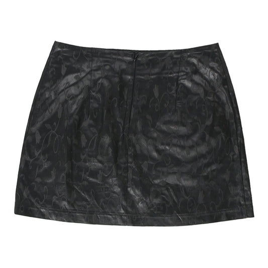 Vintage Unbranded Mini Skirt - 26W UK 6 Black Polyester