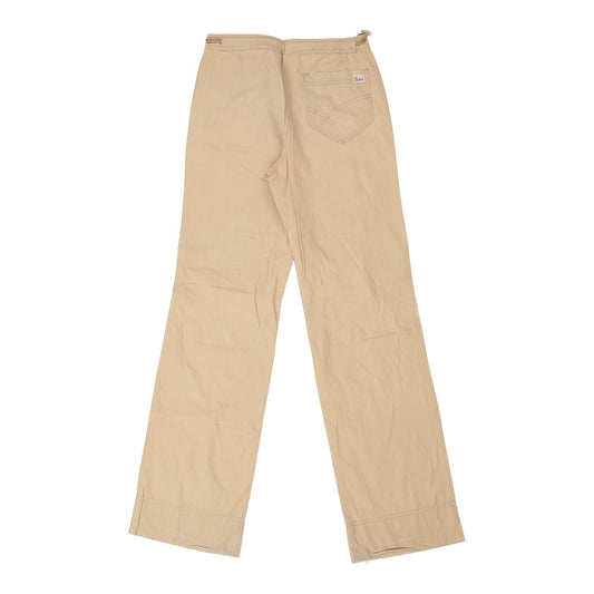 Vintage Gas Trousers - 28W UK 8 Beige Cotton