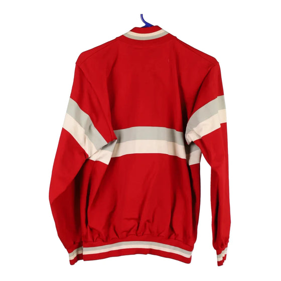 Vintage red Flint Northern Sand Knit Varsity Jacket - mens small