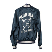  Vintage blue Florida Little League Auburn Varsity Jacket - mens medium