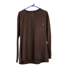  Vintage brown Dickies Long Sleeve T-Shirt - mens x-large