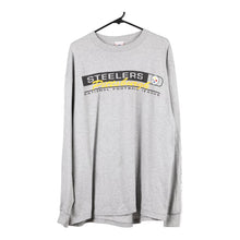  Vintage grey Pittsburgh Steelers Nfl Long Sleeve T-Shirt - mens x-large