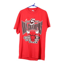  Vintage red Chicago Bulls 1997 Logo 7 T-Shirt - mens large